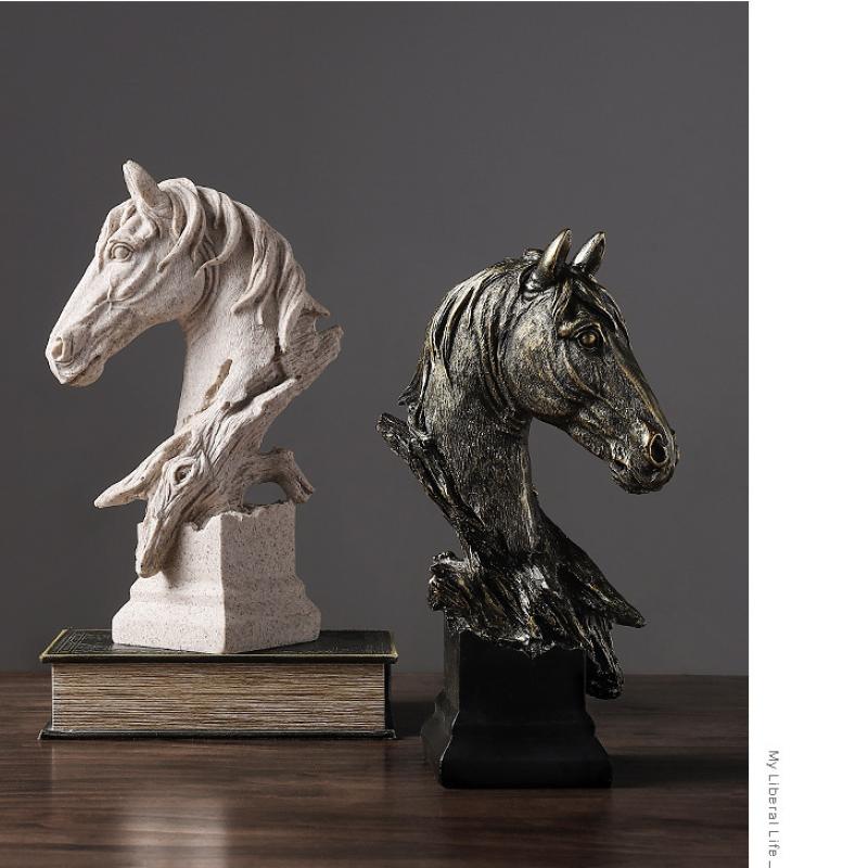 Modern Horse Head Sculpture